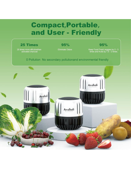 Desodorante de Refrigerador AOP ALKALI 2Pack Ecológico 199g