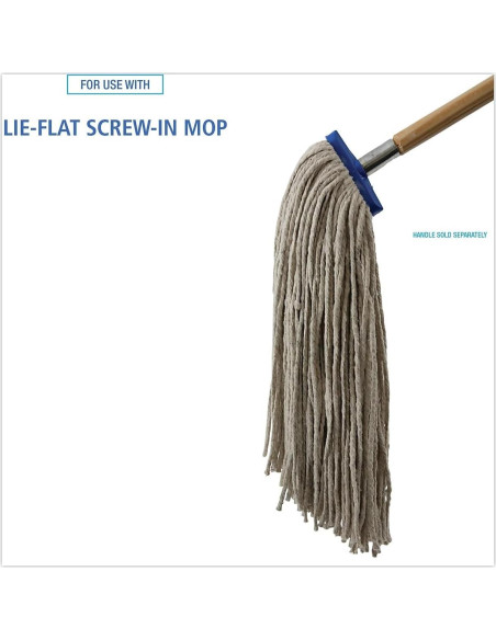 Cabezal de Mopa Boardwalk CM22024 Algodón Blanco 12 Unidades