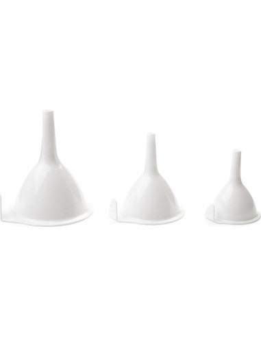 Embudo de Plástico Blanco Fox Run 12.07x15.24x24.13 cm