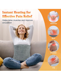 Almohadilla Térmica Eléctrica MELCAM 30x60cm con Cinturón 2