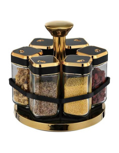 Organizador Giratorio de Especias TSY TOOL 360 con 6 Tarros