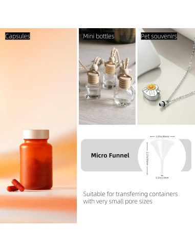 Kit de 9 Embudos de Cocina con Cuentagotas - SWJLR