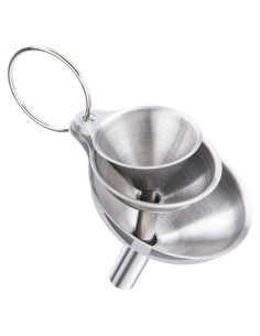 3 Embudos de Acero Inoxidable Marvelity para Cocina