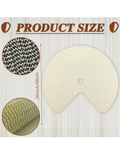 Forro de estante Lazy Susan 66 cm - 2 piezas antideslizantes 2