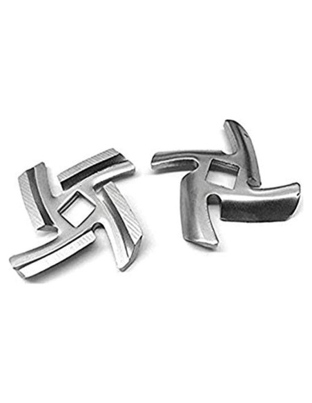 Cuchilla de Picadora de Carne OZIO Acero Inoxidable Tamaño 5 - 2 Piezas