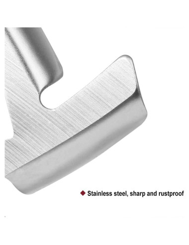 Cuchilla de Picadora de Carne OZIO Acero Inoxidable Tamaño 5 - 2 Piezas