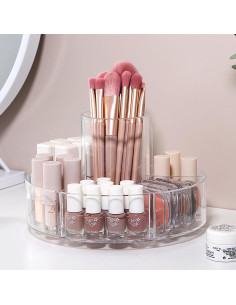 Organizador de Maquillaje Rotatorio 360 Forfuture-go Transparente 2