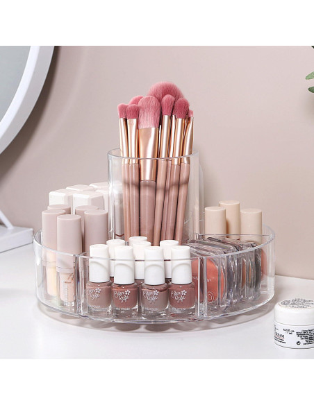 Organizador de Maquillaje Rotatorio 360 Forfuture-go Transparente