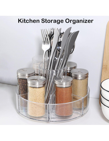 Organizador de Maquillaje Rotatorio 360 Forfuture-go Transparente