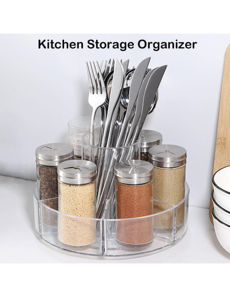 Organizador de Maquillaje Rotatorio 360 Forfuture-go Transparente