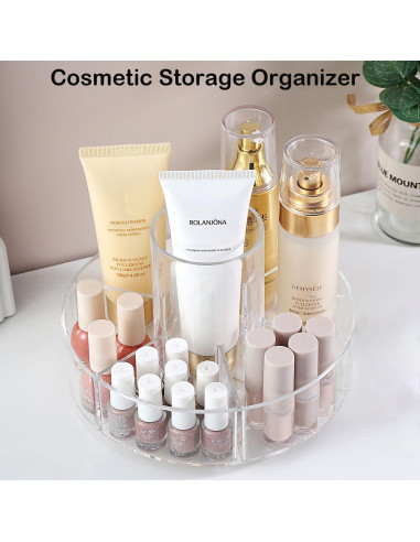 Organizador de Maquillaje Rotatorio 360 Forfuture-go Transparente