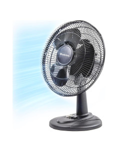 Ventilador de Mesa Oscilante Comfort Zone CZ161BK 40.64 cm 3 Velocidades
