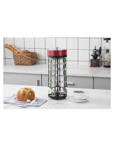 Carrousel de Almacenamiento de Cápsulas de Café Premium Racks - Base Giratoria - Caja de Azúcar Removible