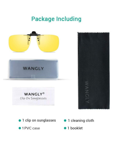 Gafas de sol polarizadas con clip UV400 para prescripción