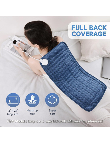 Almohadilla Térmica Eléctrica Stinaolt 60x30 cm 6 Niveles Calor