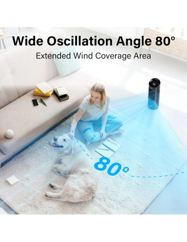 Ventilador de Torre JRD FTS005R 13" Control Remoto Oscilante