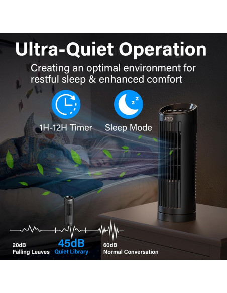 Ventilador de Torre JRD FTS005R 13" Control Remoto Oscilante Ventilador de Torre JRD FTS005R 13" Control Remoto Oscilante