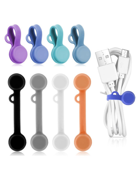 Corbatas Magnéticas Reutilizables Giantree para Organizar Cables - 8 Colores Corbatas Magnéticas Reutilizables Giantree para Organizar Cables - 8 Colores