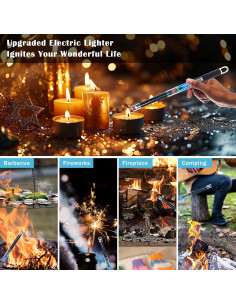 Encendedor Eléctrico de Velas Xiyisx Recargable USB 31 cm 2