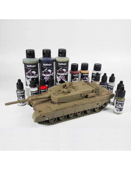 Imprimación Acrílica Vallejo Negra 200 ml para Aerografía