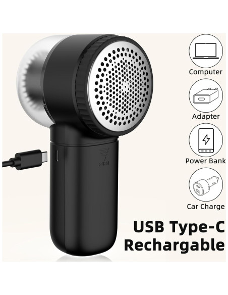 Afeitadora de Tela Eléctrica Ollse Recargable 120ml Negro