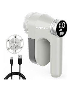 Quitapelusas Beautural Eléctrico Portátil 6 Cuchillas LED