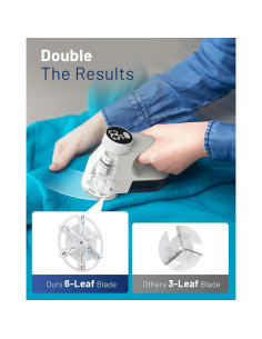 Quitapelusas Beautural Eléctrico Portátil 6 Cuchillas LED 2