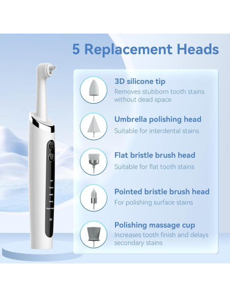 Pulidor de Dientes Hitoth HIWHITE 5 Modos USB Impermeable