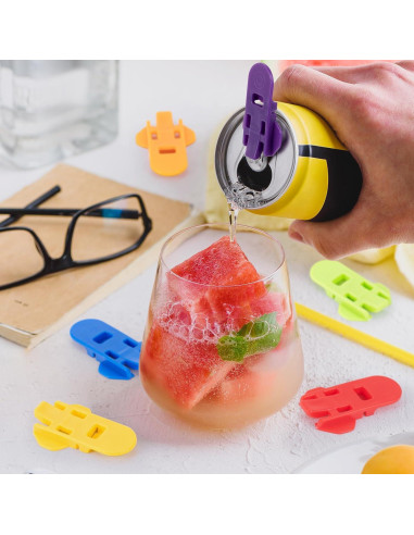 6 Abridores Manuales de Latas Pndeyo - Plástico Reutilizable