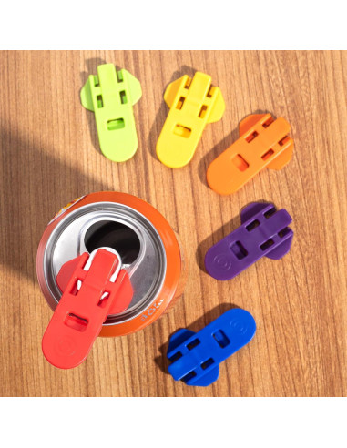 6 Abridores Manuales de Latas Pndeyo - Plástico Reutilizable