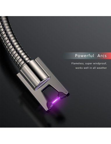 Encendedor Eléctrico de Arco LunarFiery Recargable Tipo C