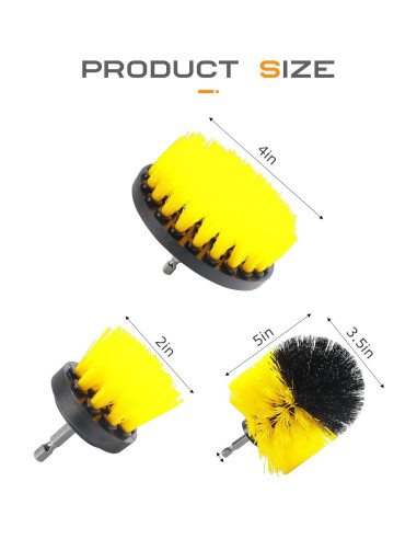 Juego de cepillos de limpieza para coche SCUARI 6 piezas