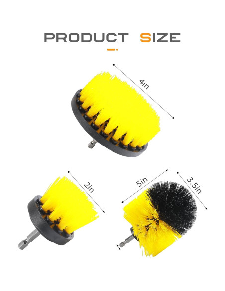 Juego de cepillos de limpieza para coche SCUARI 6 piezas