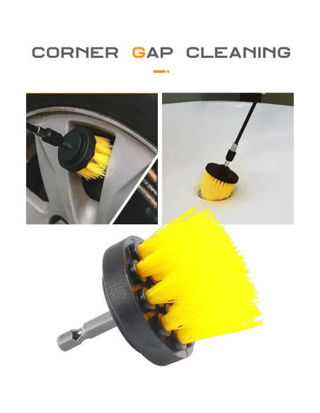 Juego de cepillos de limpieza para coche SCUARI 6 piezas