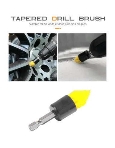 Juego de cepillos de limpieza para coche SCUARI 6 piezas