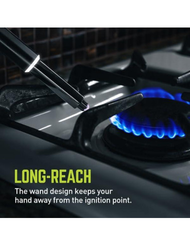 Varita Encendedora de Plasma Verdadero - Recargable USB-C, Sin Llama