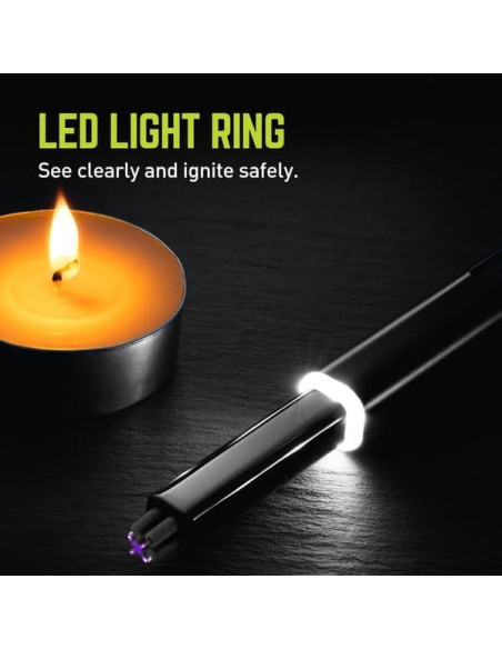 Varita Encendedora de Plasma Verdadero - Recargable USB-C, Sin Llama