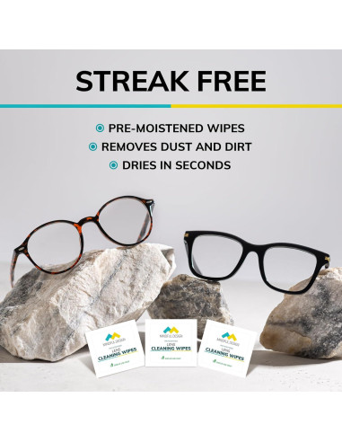 Toallitas de limpieza de lentes Mindful Design 210 unidades
