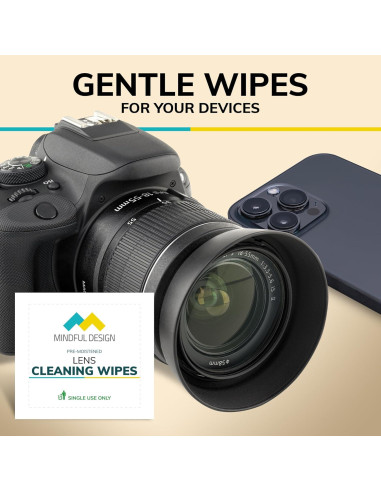 Toallitas de limpieza de lentes Mindful Design 210 unidades
