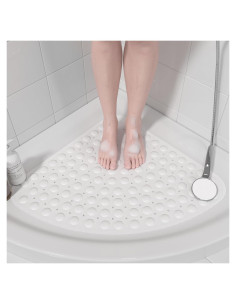 Alfombrilla de Ducha Antideslizante Triangular XIYUNTE 53.34 cm Blanca