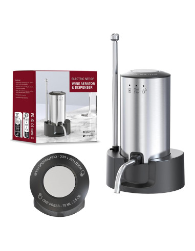 Aereador de Vino Eléctrico Aisining con Decantador y Dispensador
