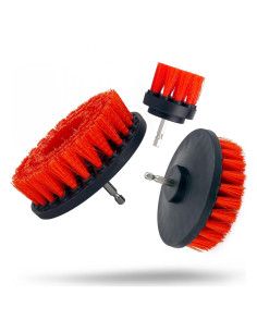 Juego de 3 Cepillos de Taladro Maxshine 7011100 para Limpieza