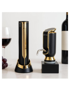 VINOWAKE Deluxe 3-en-1 Aerador y Abrebotellas Automático