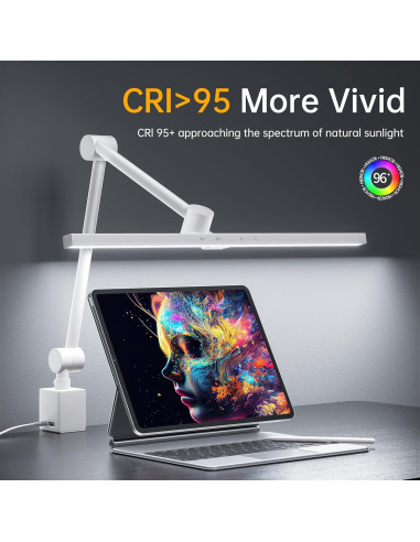 Lámpara de Escritorio LED deeloop HT8884-KC 2 Brazos Ajustables