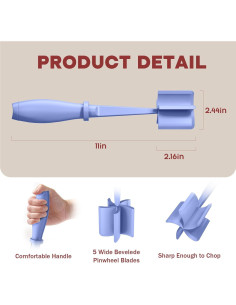 Picador de Carne PGYARD 5 Cuchillas Nylon Resistente al Calor 2