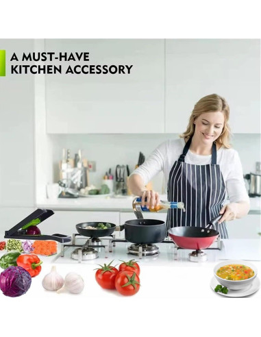 Cortador de Verduras Frekia 16 en 1 con 8 Cuchillas Intercambiables