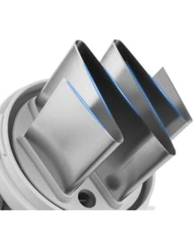 Picador Manual de Verduras Longmann - Acero Inoxidable, Blanco