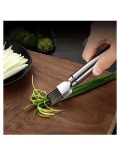 Cortador de Cebollas Verdes Moritic de Acero Inoxidable 5.08 cm