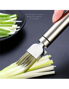 Cortador de Cebollas Verdes Moritic de Acero Inoxidable 5.08 cm 2