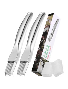 Cortador de Verduras VZZNN 2 Pcs Acero Inoxidable Multifuncional